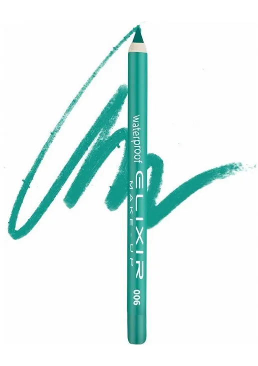 Олівець для очей водостійкий Waterproof Eye Pencil №006 Spring Green - фото 2