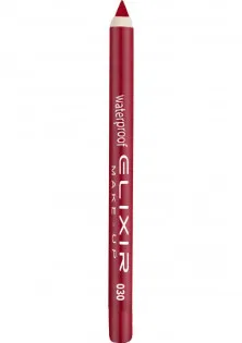 Купить Elixir Карандаш для губ водостойкий Waterproof Lip Pencil №030 True Red выгодная цена