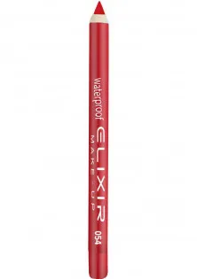 Олівець для губ водостійкий Waterproof Lip Pencil №054 Luminous Orange за ціною 78₴  у категорії Контурні олівці для губ Бренд Elixir