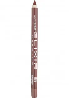 Купить Elixir Карандаш для губ водостойкий Waterproof Lip Pencil №065 Dark Peawood выгодная цена