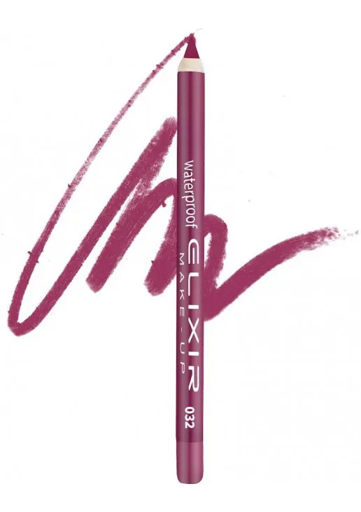 Олівець для губ водостійкий Waterproof Lip Pencil №032 Amaranth Pink - фото 1