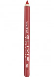 Купить Elixir Карандаш для губ водостойкий Waterproof Lip Pencil №040 Coral Red выгодная цена