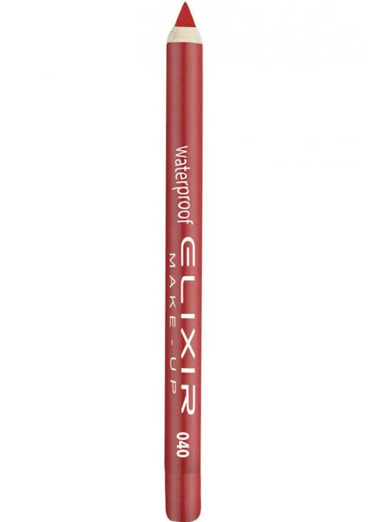 Олівець для губ водостійкий Waterproof Lip Pencil №040 Coral Red - фото 1