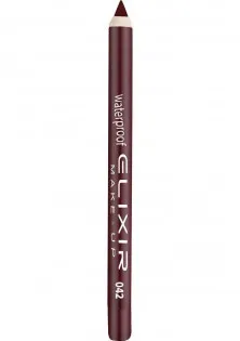 Олівець для губ водостійкий Waterproof Lip Pencil №042 Marron Red за ціною 78₴  у категорії Косметика для губ Країна виробництва Греція