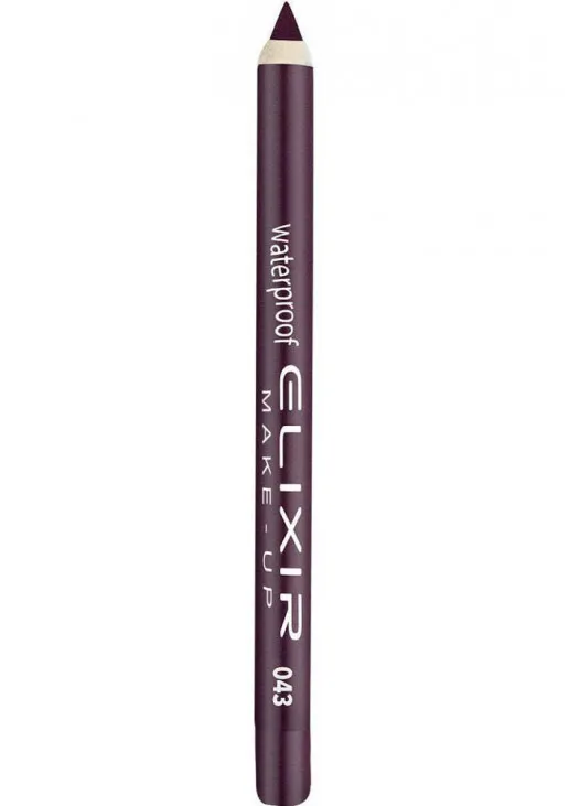 Олівець для губ водостійкий Waterproof Lip Pencil №043 Midnight Mauve - фото 1