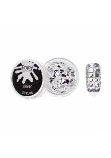 Квадраты для дизайна ногтей 3D Cube Silver по цене 39₴  в категории Глитеры и блестки для ногтей Страна производства Южная Корея