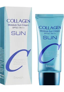 Сонцезахисний крем з колагеном Collagen Moisture Sun Cream SPF50+ PA++++ за ціною 285₴  у категорії Enough