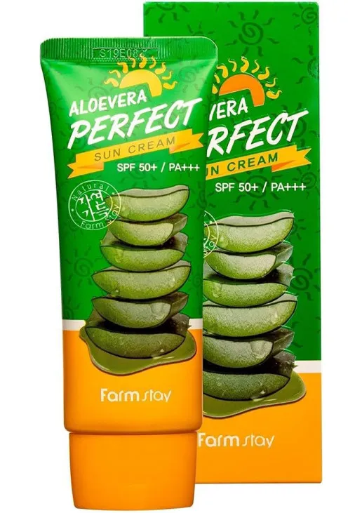 Солнцезащитный крем Aloevera Perfect Sun Cream SPF 50+ PA+++ - фото 1