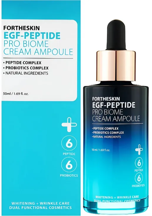 Антивікова крем-сироватка для обличчя EGF-Peptide Pro Biome Cream Ampoule - фото 2
