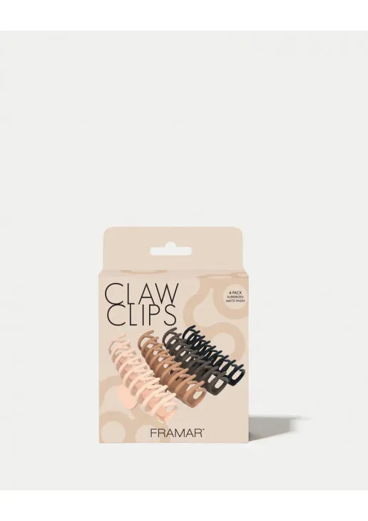 Набір зажимів для волосся Claw Clips - Neutral - фото 2