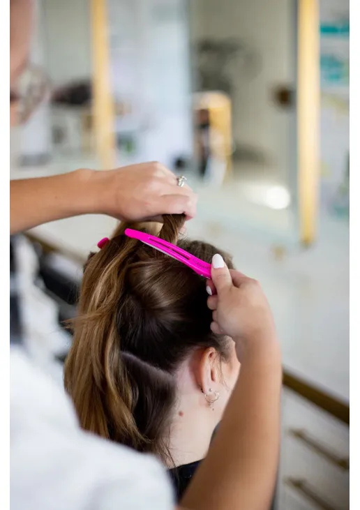 Затискачі для волосся Super Sectioner Clips Pink - фото 4