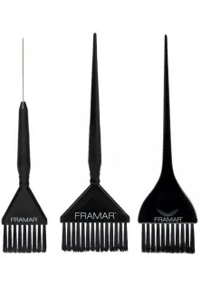 Набір пензлів для фарбування волосся Family Pack Brush Set Black