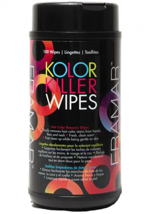Framar Серветки для видалення фарби зі шкіри Kolor Killer Wipes - фото 1