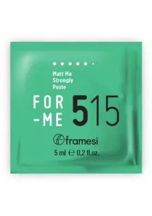Матова паста екстра фіксації For-Me 515 Matt Me Strongly Paste Sachet за ціною 0₴  у категорії Framesi Об `єм 5 мл