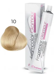 Крем-фарба Framcolor Glamour 10 за ціною 489₴  у категорії Перманентна фарба для сивого волосся V10 Яскравий блонд фіолетовий