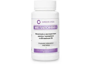 Мелатонин+ мелисса, валериана и витамин В1 в Украине