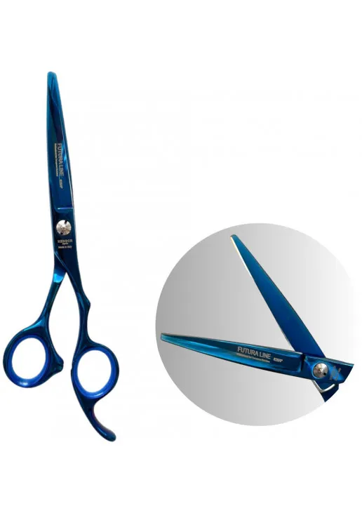 Профессиональные ножницы для волос Professional Scissors Inox 6 Blue Metallic - фото 2