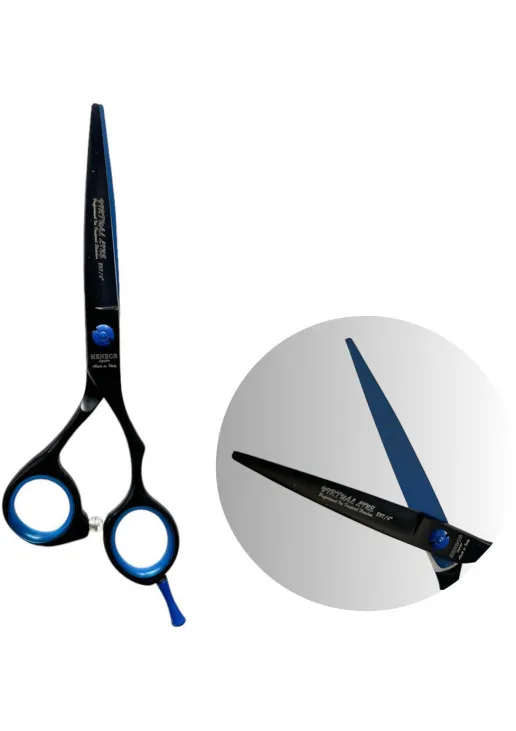 Професійні ножиці для волосся Professional Scissors Inox 6 Black + Blue - фото 2