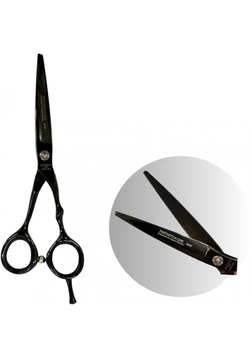 Профессиональные ножницы для волос с бархатным футляром Professional Scissors Inox 6 Black - фото 2