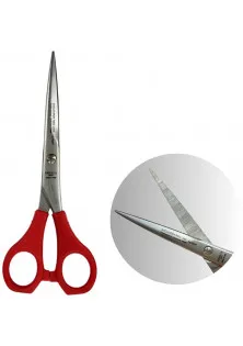 Ножиці для волосся з червоною ручкою Professional Scissors Inox 6.0 за ціною 480₴  у категорії Аксесуари та техніка Тип Ножиці для стрижки