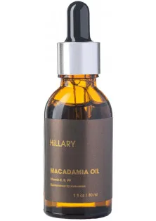 Органічна нерафінована олія макадамії холодного віджиму Organic Cold-Pressed Macadamia Oil за ціною 299₴  у категорії Знижки Бренд Hillary Cosmetics