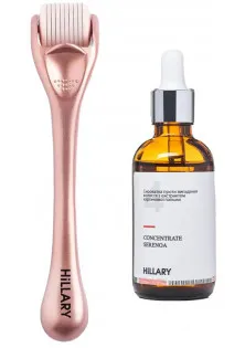 Набір проти випадання волосся з мезоролером та сироваткою Concentrate Serenoa за ціною 961₴  у категорії Косметика для волосся Бренд Hillary Cosmetics