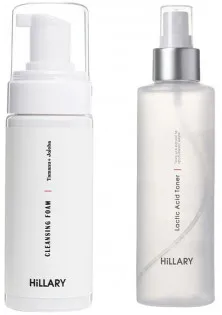 Купить Hillary Cosmetics Набор для увлажнения и очищения кожи лица Toning And Cleansing выгодная цена