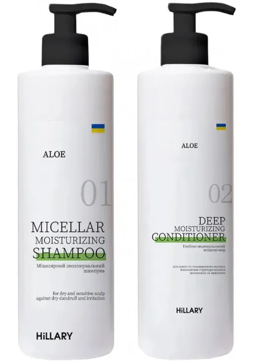 Набір для очищення та зволоження волосся Aloe Micellar Moisturizing - фото 1