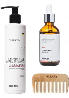 Купить Hillary Cosmetics Набор для жирного типа волос Concentrate Serenoa And Green Tea Phyto-Essential выгодная цена