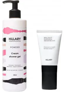 Дезодорант з сіллю Мертвого моря та крем-гель для душу за ціною 632₴  у категорії Hillary Cosmetics Тип Набір