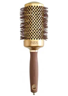 Термобрашинг Expert Blowout Shine Wavy Bristles Gold & Brown за ціною 700₴  у категорії Olivia Garden Тип Термобрашинг для волосся