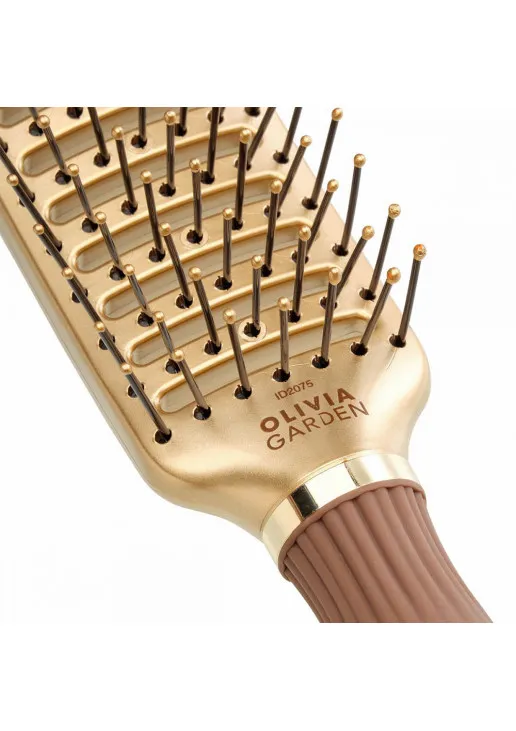 Щетка для волос Expert Style Vent Nylon Bristles Gold & Brown - фото 2