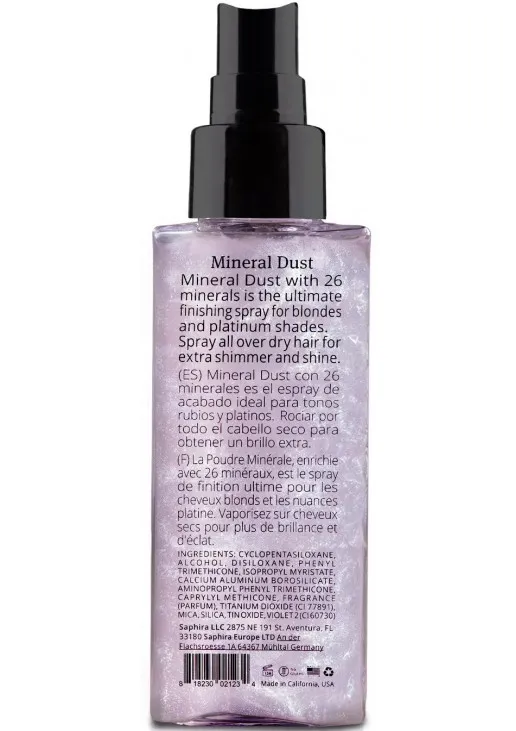 Мерехтливий спрей для світлого волосся Mineral Dust Shimmer Spray - фото 2