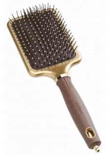Щітка для волосся Care Rectangular Nylon Gold & Brown Large в Україні