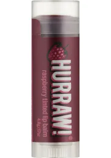 Бальзам для губ Raspberry Tinted Lip Balm за ціною 212₴  у категорії Засоби для догляду за губами Бренд Hurraw!