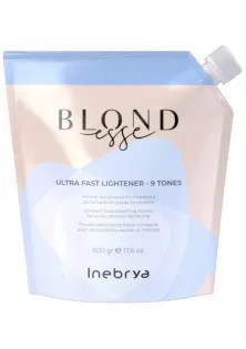 Cиня пудра для швидкого освiтлення волосся Ultra Fast Lightener 9 Tones за ціною 843₴  у категорії INEBRYA Ефект для волосся Антибактеріальне