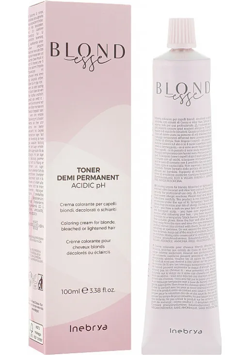 Деміперманентний тонер для волосся Toner Demi Permanent Icy Blonde - фото 2