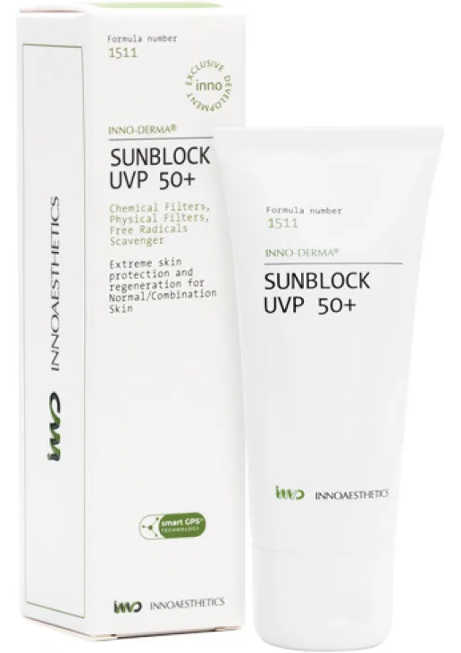 Сонячний захист у поєднанні зі зволожуючою та антиоксидантною дією Sunblock UVP 50+ - фото 1