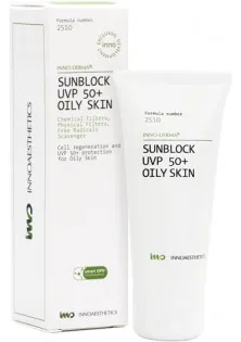 Сонячний захист з матуючим ефектом для жирної шкіри Sunblock UVP 50+ Oily Skin за ціною 1224₴  у категорії Сонцезахисні засоби Бренд Innoaesthetics