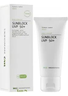 Сонячний захист у поєднанні зі зволожуючою та антиоксидантною дією Sunblock SPF 50+ за ціною 1389₴  у категорії Innoaesthetics Сезон застосування Всi сезони