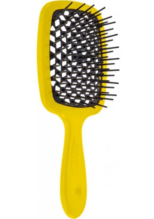 Щітка для волосся Superbrush жовта з чорним - фото 1