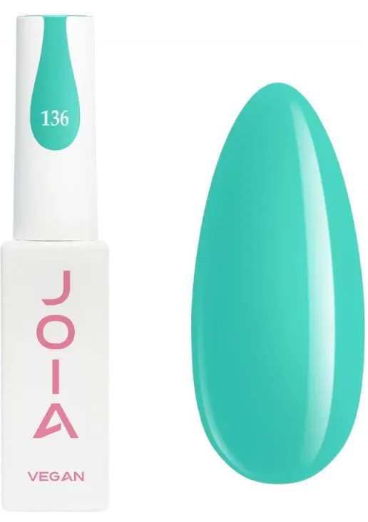 Гель-лак для нігтів  JOIA vegan №136, 6 ml королівський зелений - фото 1