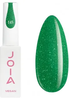 Гель-лак для нігтів зелений неон зі срібним шиммером JOIA vegan №145, 6 ml