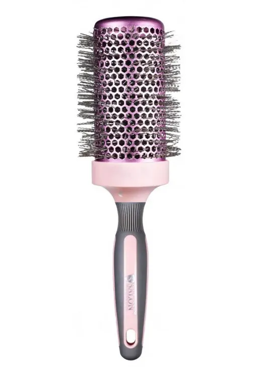 Керамічний браш для гладкості волосся рожевий  - фото 1