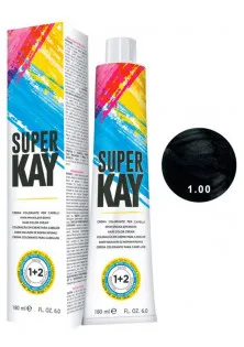 Фарба для волосся чорний інтенсивний Hair Color Cream №1.00 за ціною 294₴  у категорії Косметика для волосся Бренд KayPro