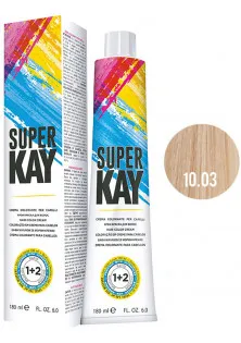 Фарба для волосся золотистий платиновий натуральний теплий Hair Color Cream №10.03 за ціною 294₴  у категорії KayPro