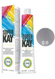 Фарба для волосся спеціальний блондин інтенсивний попелястий Hair Color Cream №12.11 за ціною 294₴  у категорії Засоби для фарбування волосся Серiя Super Kay