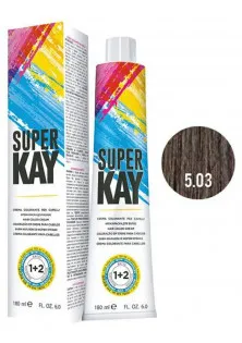 Купити KayPro Фарба для волосся теплий натуральний світло-коричневий Hair Color Cream №5.03 вигідна ціна