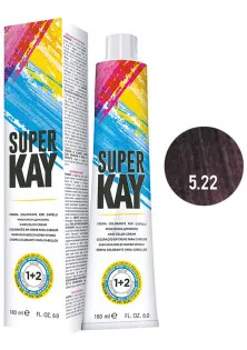 Фарба для волосся світло-каштановий фіолетовий інтенсивний Hair Color Cream №5.22 за ціною 294₴  у категорії Косметика для волосся Серiя Super Kay