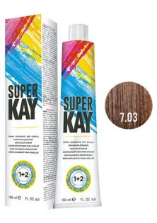 Купити KayPro Фарба для волосся русявий натуральний теплий Hair Color Cream №7.03 вигідна ціна